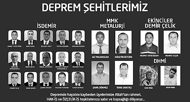 Özçelik-İş'en depremzedeler için mevlit
