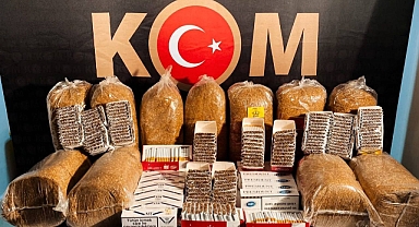 Karabük'te 55 kilogram kaçak tütün ve 7 bin makaron ele geçirildi