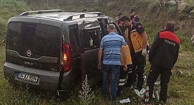 Kayganlaşan yolda kontrolden çıktı: 1 yaralı
