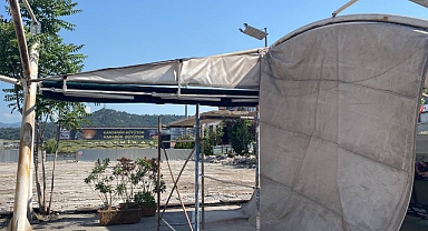 Yüksekten düşen işçi yaralandı