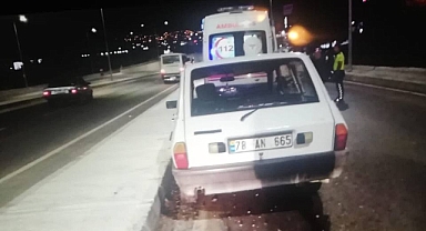 Kontrolden çıkan araç refüje çarptı: 1 yaralı
