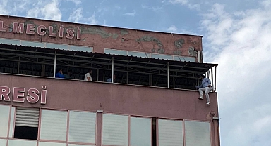İl özel idare binasında korku dolu anlar!
