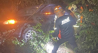 Karabük'te otomobil şarampole uçtu: 3 yaralı