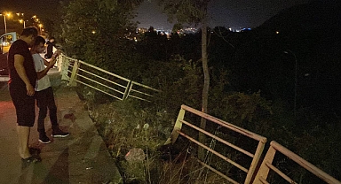 Karabük'te otomobil şarampole uçtu