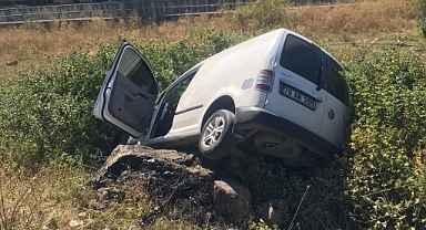 Kediye çarpmamak için kaza yaptı: 1 yaralı