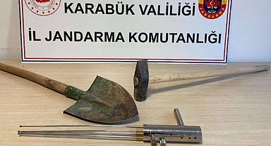 Kaçak kazıya drone destekli operasyon: 1 kişi yakalandı