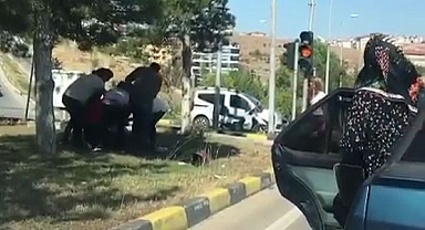 Karabük'te yol verme kavgası