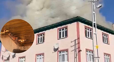 Çatı yangını korkuttu!