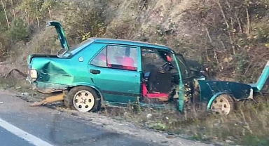 Karabük’te iki otomobil çarpıştı: 2 yaralı