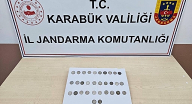 Safranbolu’da 32 adet sikke ele geçirildi: 2 gözaltı