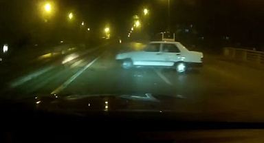 Saniye saniye araç kamerasında...