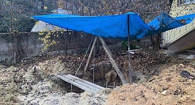 Safranbolu kaçak kazıya 1 gözaltı