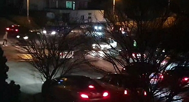 Asker konvoyunda drift şov