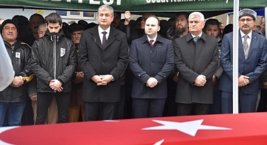 Kanserden ölen polis memuru, son yolculuğuna uğurlandı