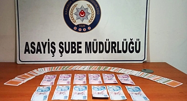 Karabük'te kumar oynayan 5 kişiye para cezası!