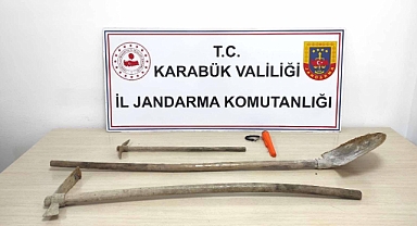 Safranbolu’da kaçak kazı operasyonu