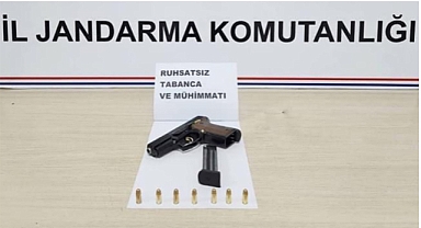 Şahsın üzerinde ruhsatsız silah ele geçirildi