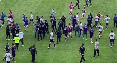 Karabük 1. Amatör Futbol ligi Play-Off final maçının ardından arbede yaşandı