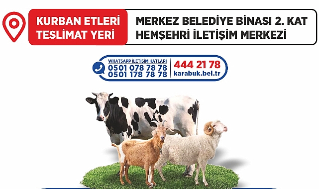 Karabük Belediyesi’nden Bayramda Anlamlı Dayanışma: Kurban Etleri İhtiyaç Sahiplerine Ulaştırılacak