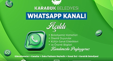 Karabük Belediyesi WhatsApp Kanalı Açıld
