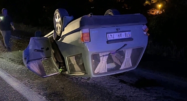 Kontrolden çıkan otomobil takla attı: 1'i çocuk 4 yaralı