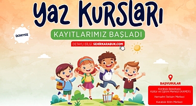 Yaz Kursları Başvuruları Başladı