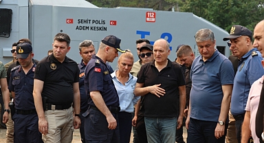 Başkan Köse Yangın Bölgesinde İncelemelerde Bulundu