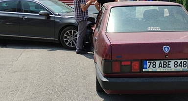 Karabük’te 3 kişinin yaralandığı kaza kamerada