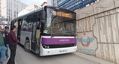 Freni Patlayan Otobüsü Duvara Sürterek Durdurdu