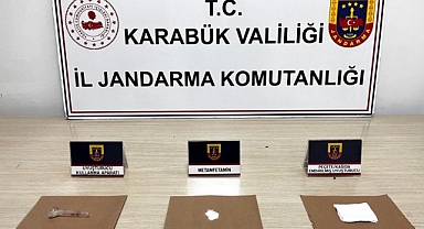 Karabük’te uyuşturucu ile yakalanan şahıs gözaltına alındı