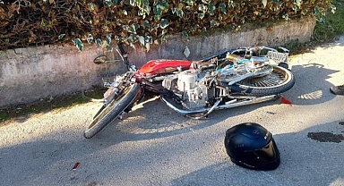 Safranbolu'da otomobille çarpışan motosikletli yaralandı