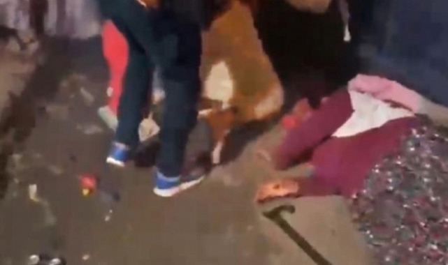 Düğünde korku dolu anlar