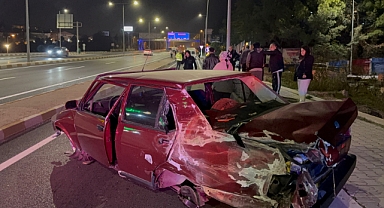 Köpeğe çarpmamak için kaza yaptı: 1 kişi yaralandı