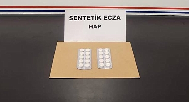 53 adet sentetik ecza hap ele geçirildi 