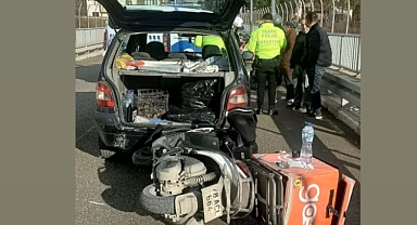 Karabük’te otomobille çarpışan motosikletli yaralandı 