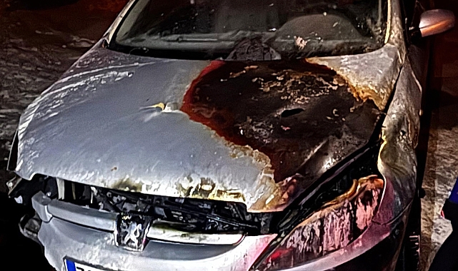 Karabük’te Otomobil Duvara Çarptı ve Alev Aldı