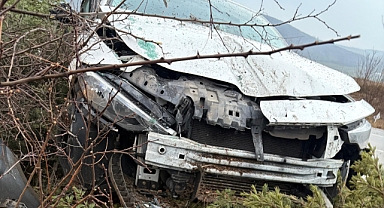 Kontrolden çıkan otomobil ağaçlara çarptı: 1 yaralı