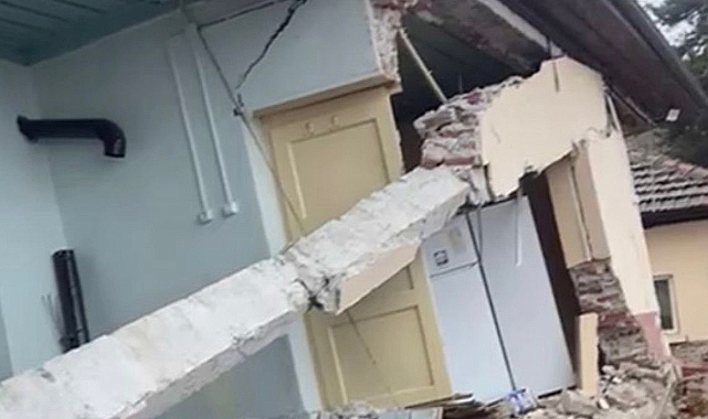 Eskipazar’da 2 lojman kullanılamaz hale geldi