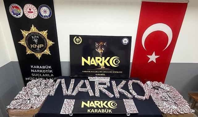Karabük’te 52 bin uyuşturucu hap ele geçirildi: 3 tutuklama