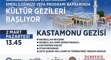 Karabük Belediyesi’nden Emeklilere Vefa: Kültür Gezileri Başlıyor 