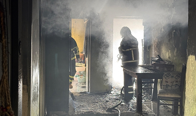 Karabük'te müstakil ev yangında zarar gördü