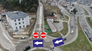 Taşkent Caddesi’nin girişi trafiğe kapatıldı