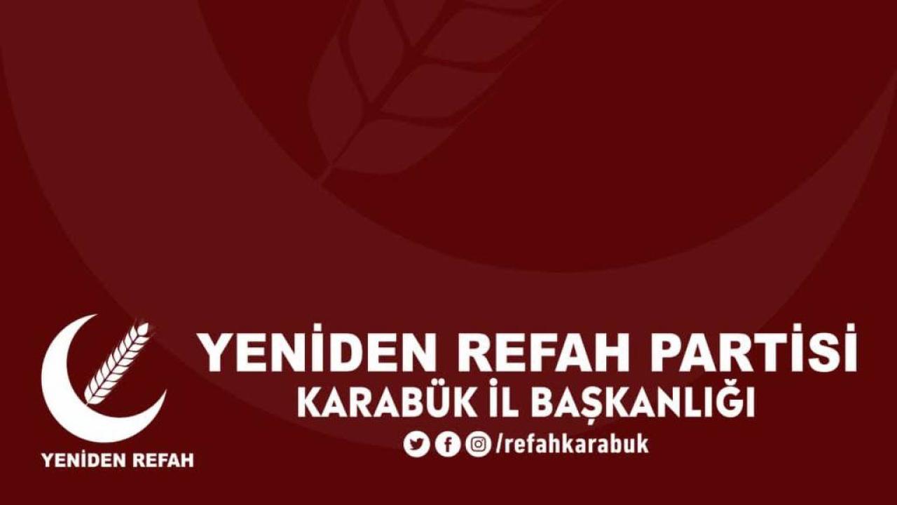 Yeniden Refah Partisi'nden İstifa Açıklaması