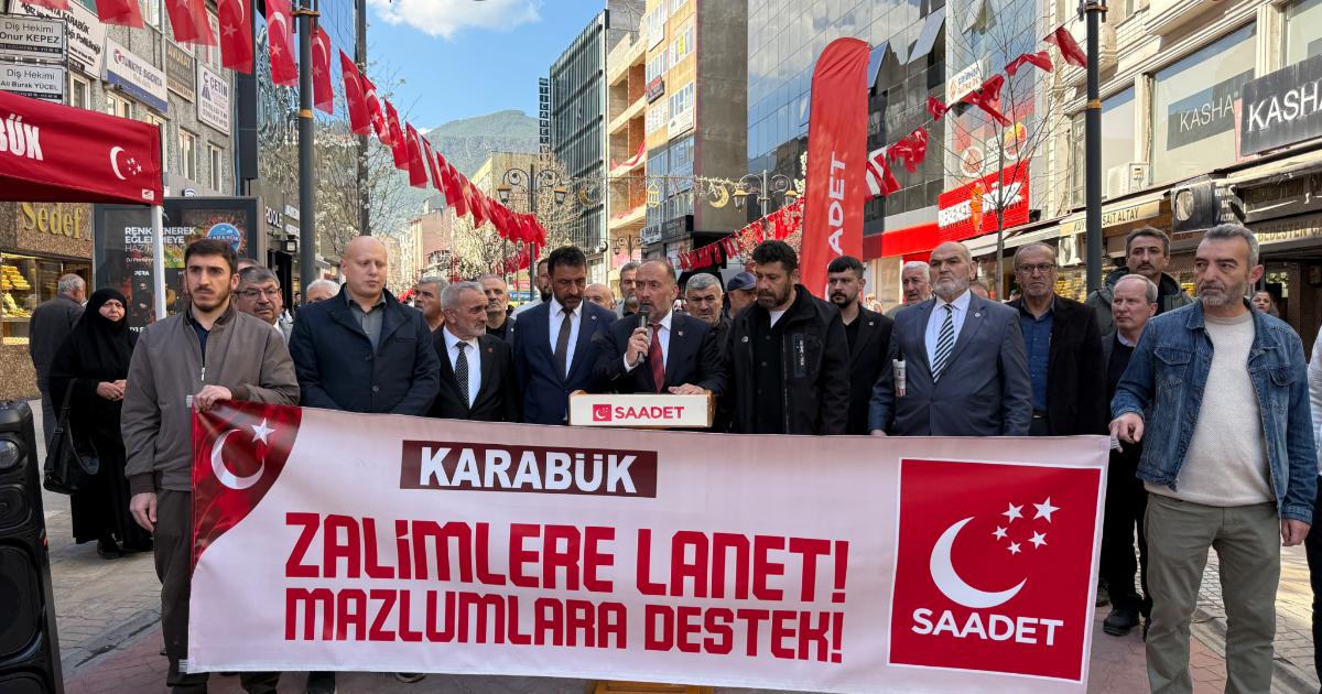 ‘Zalimlere lanet, mazlumlara destek’