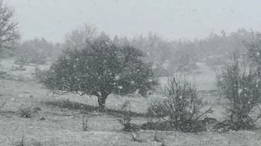 İlçelerde bahar ayında kar sürprizi