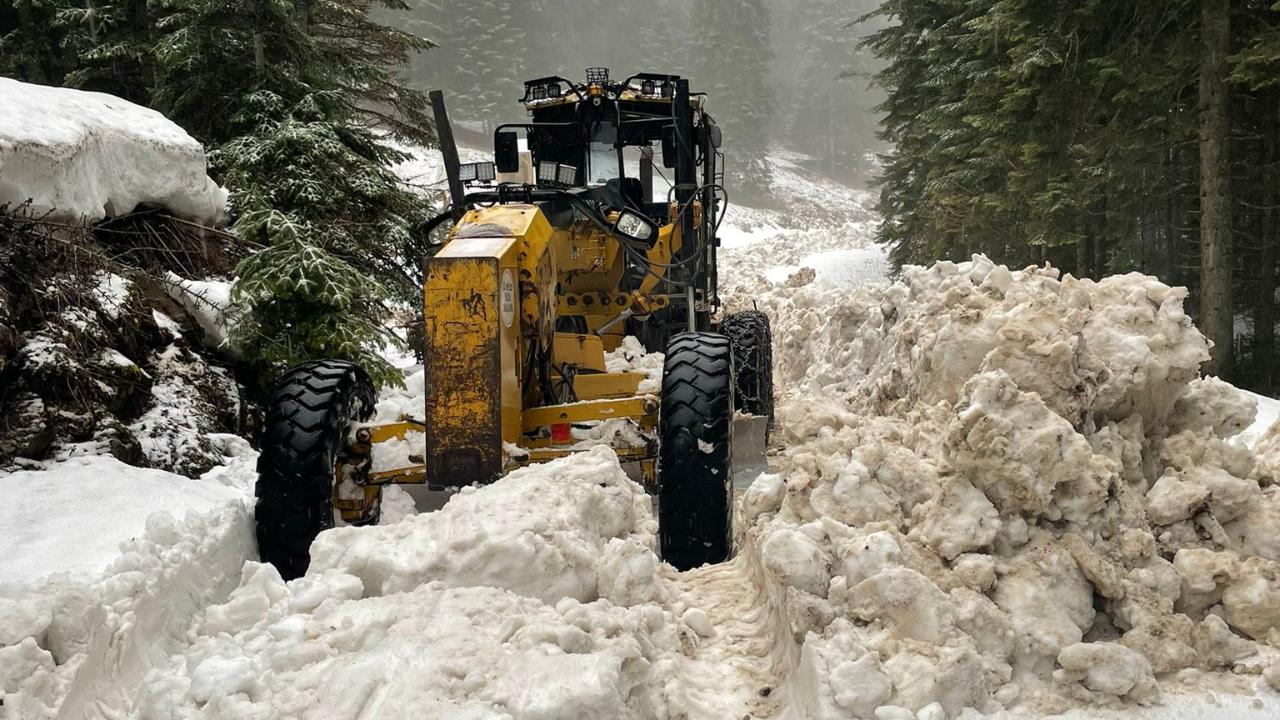Karabük nisan ayında yeniden beyaza büründü