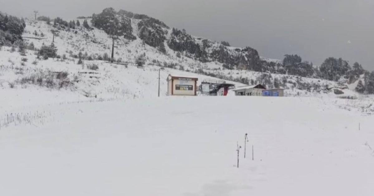 Karabük'te Nisan ayında kar sürprizi