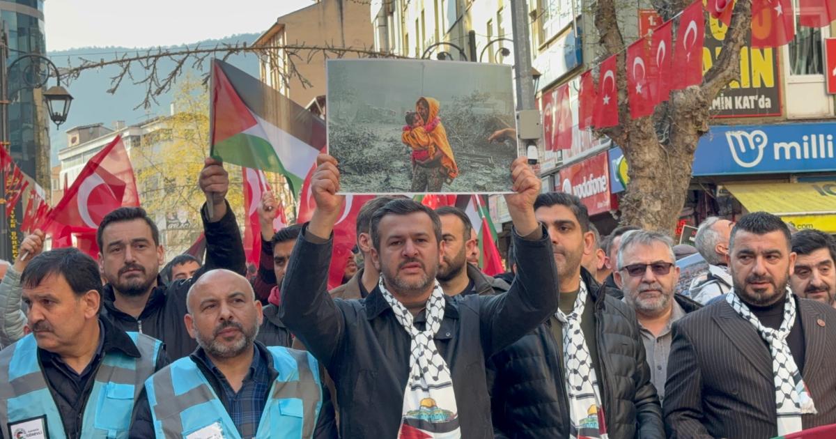 Karabük'te Filistin'e Destek Yürüyüşü