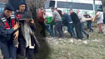 Kocası mezara kendisi hapse girdi!
