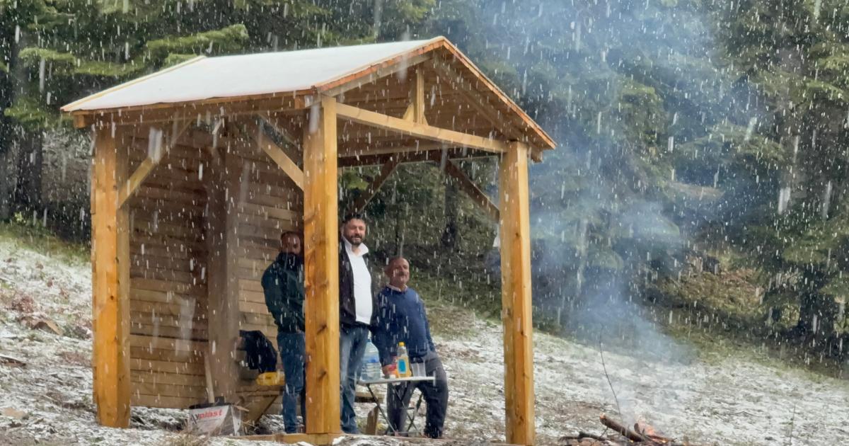Karabük’ün yükseklerinde mayıs karı